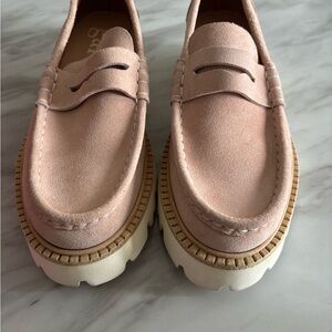 Pedro Garcia Pink Suede Loafers